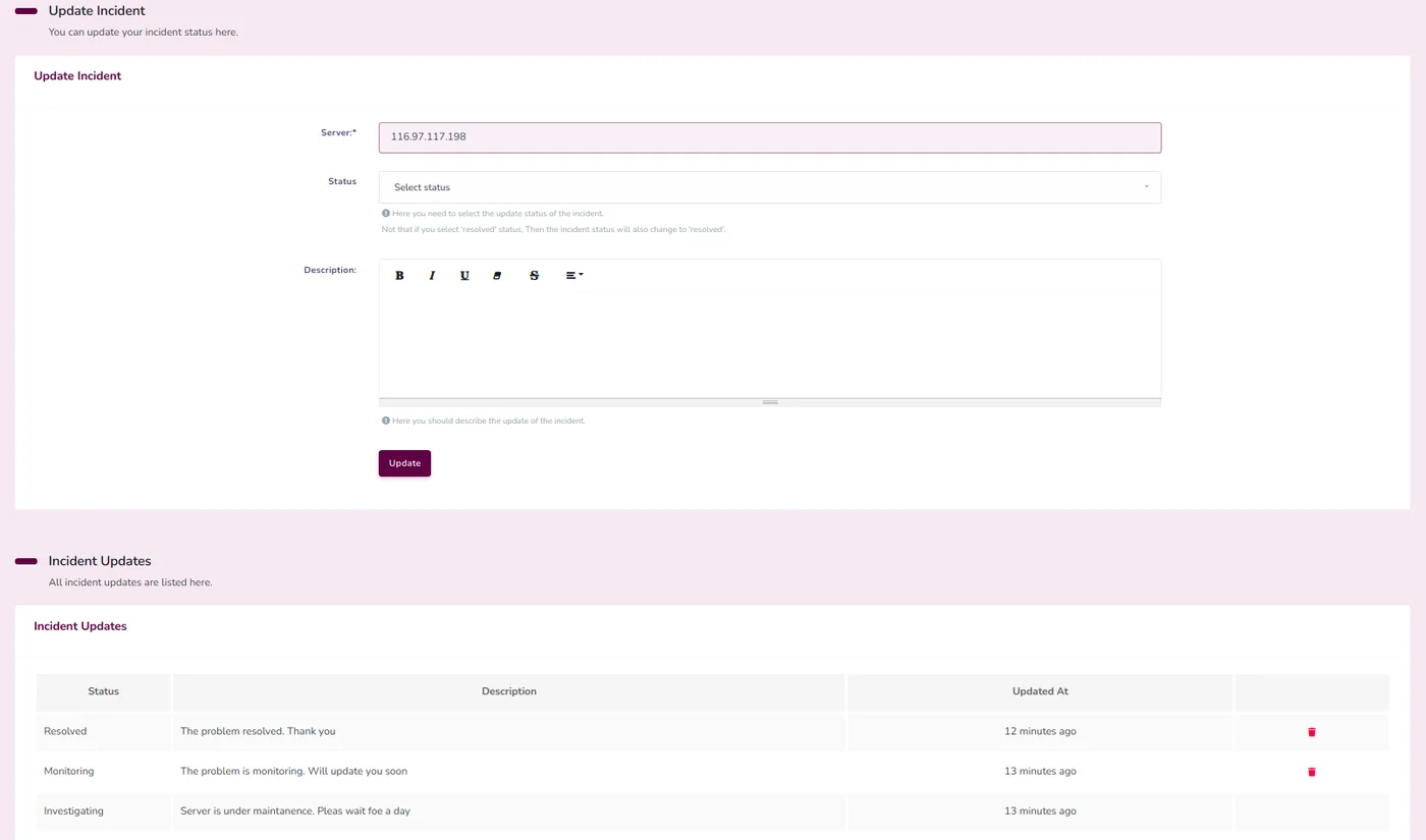 Fig 9.4 &mdash; Posting an update