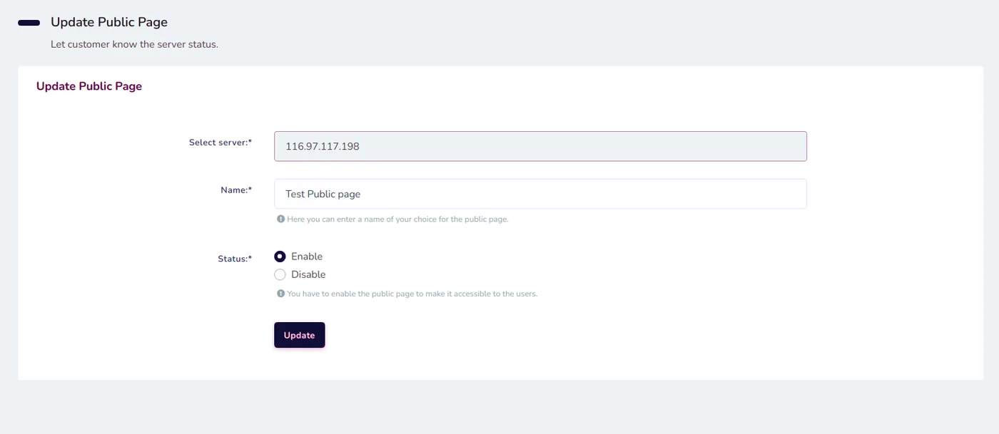 Fig 8.3 &mdash; Editing a public page