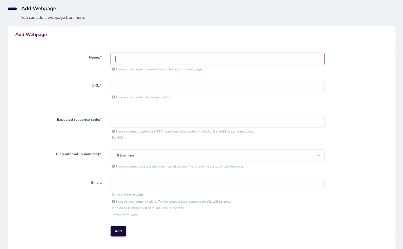 Fig 6.2 &mdash; Adding a webpage