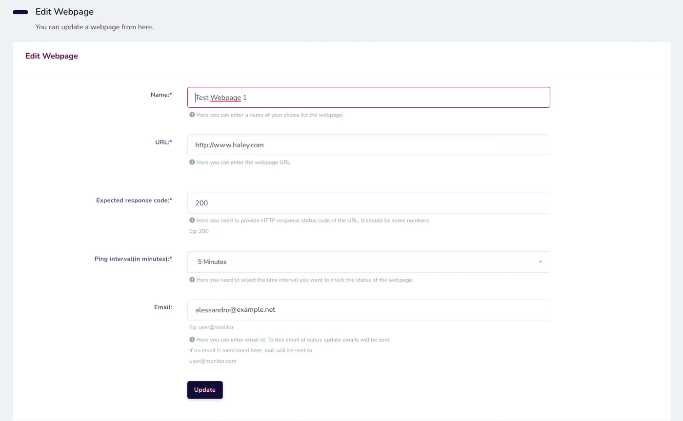 Fig 6.3 &mdash; Editing a webpage