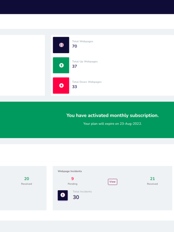 Monitoring Dashboard