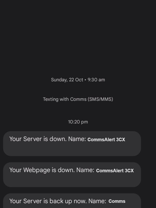 Mobile SMS Alerts